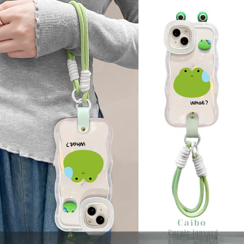 

Подходит для чехла для мобильного телефона Opporeno12 Vivos19 Потная лягушка Кукла Xiaomi 14 Двойной кронштейн Прозрачный Противоударный Xiaomi 14