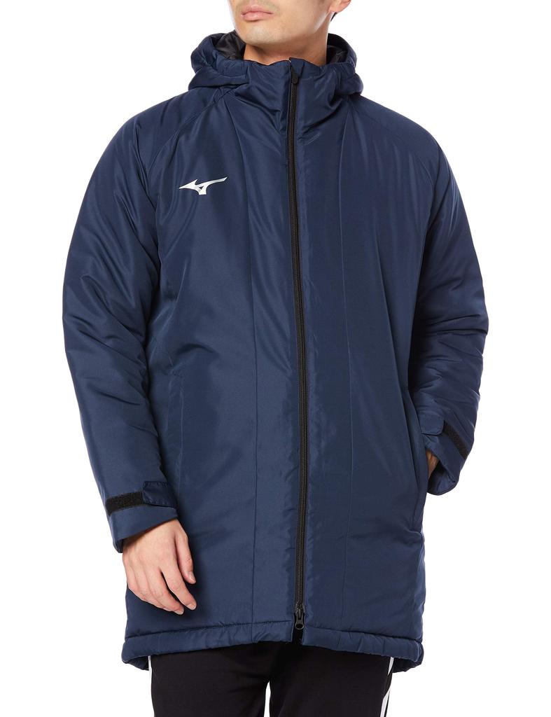 Mizuno Training Wear TL Breath Thermo Dress Japan Size XS to Japanese size Mid-Length Coat, 32ME9650, Navy, (equivalent XS)