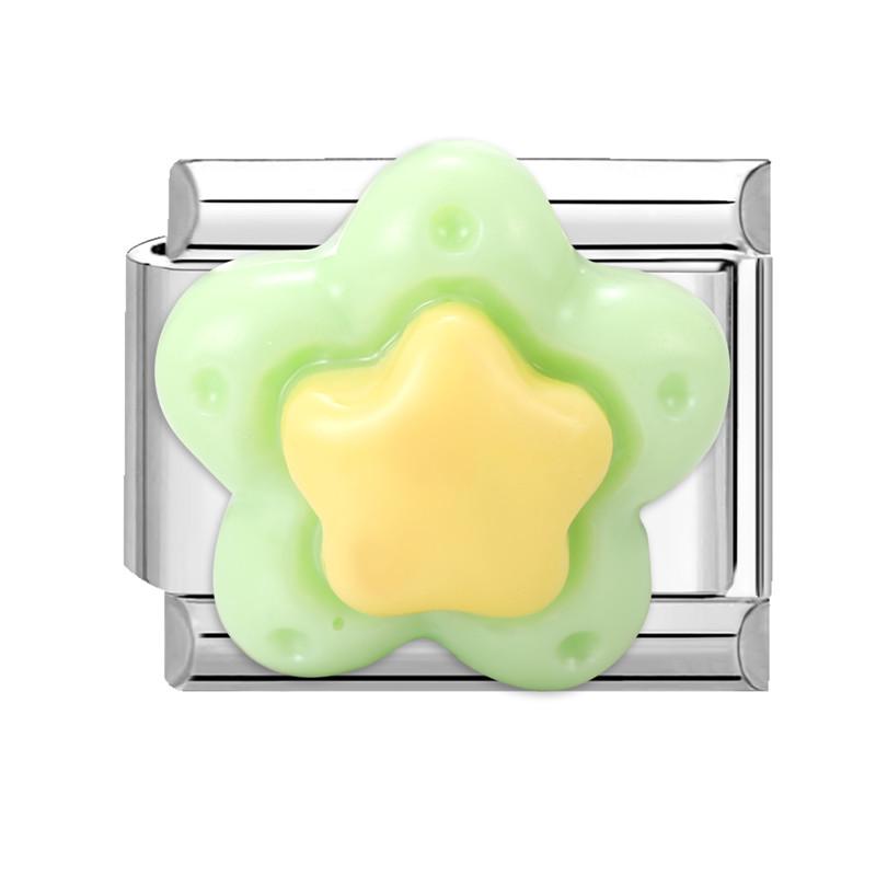 Fashion Heart Bow Knot Butterfly Star Rose Flowers Italian Charm Links Fit 9mm Stainless Steel Bracelet Women DIY Making Gift