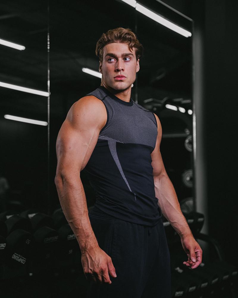 American Style Muscle Fitness Tank Top - Breathable Sleeveless Sportswear