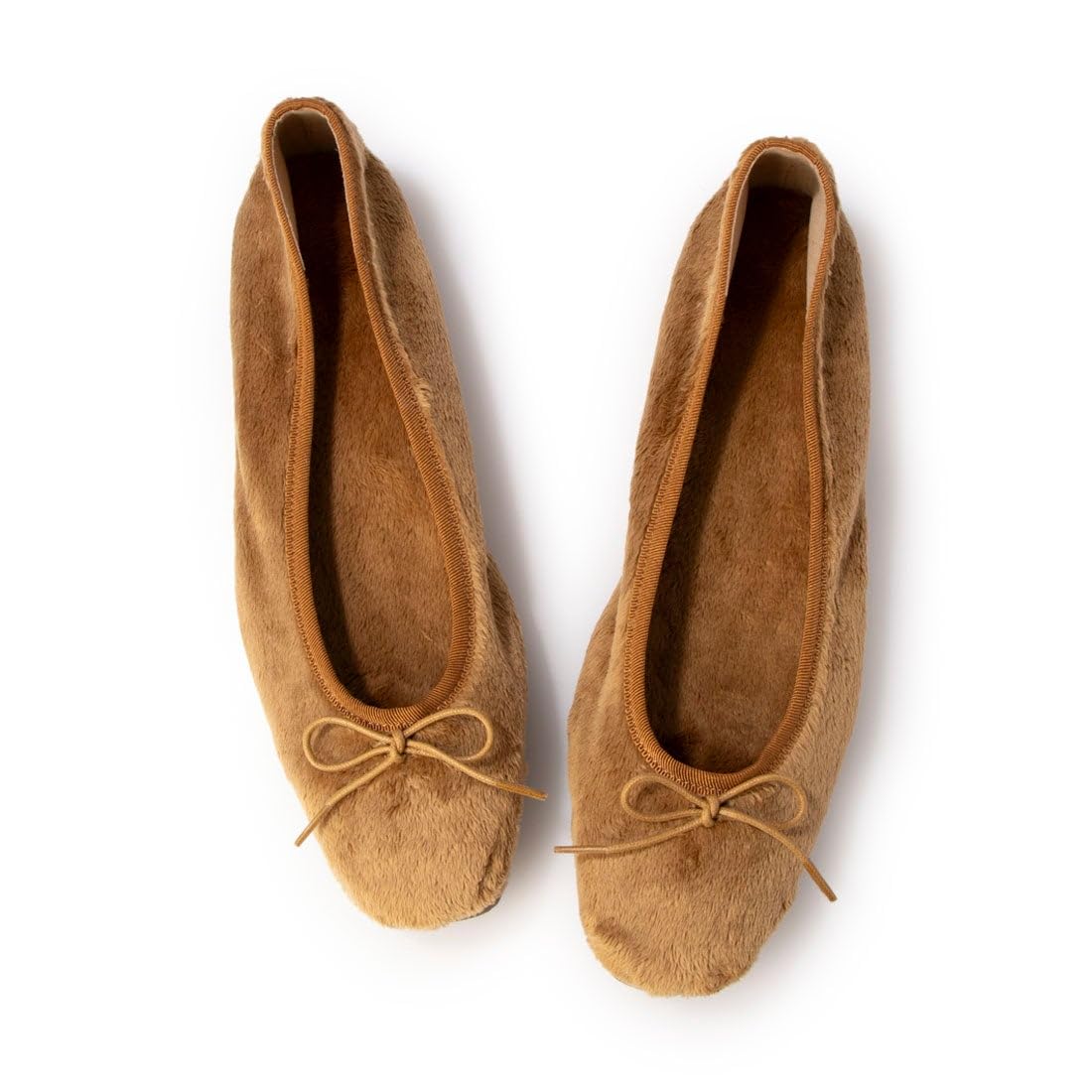 

IK Plus Women s Ballet Flats, 1228, Camel, Size 23.5 cm, 3E