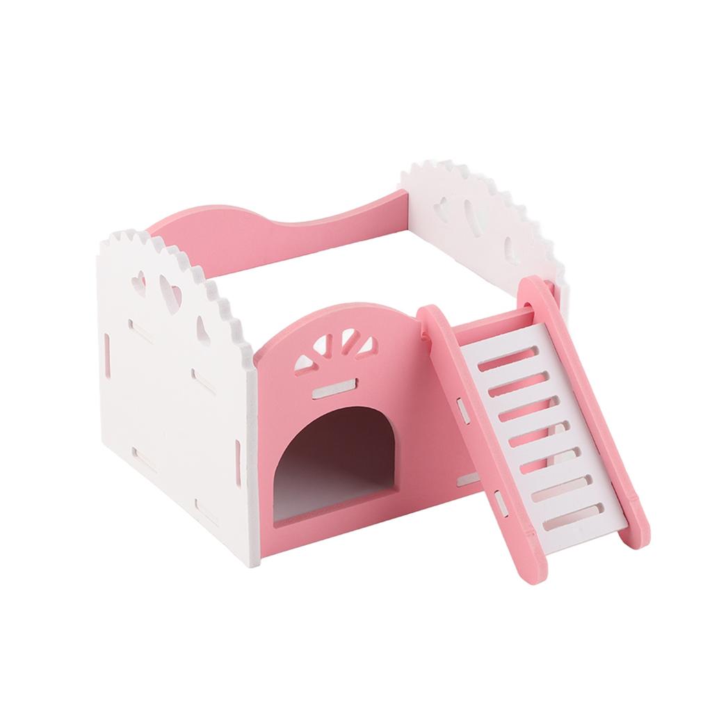 Hamster Kleintier Burg Schlafhaus Nest Spielzeug Rosa