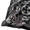 Foulard Multiuso con Stampa Teschio per Street Dance Copricapo con Stampa Digitale per Attività all'Aperto Ciclismo Escursionismo Foulard