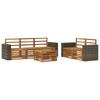 Outdoor Sofa Set Solid Acacia Wood