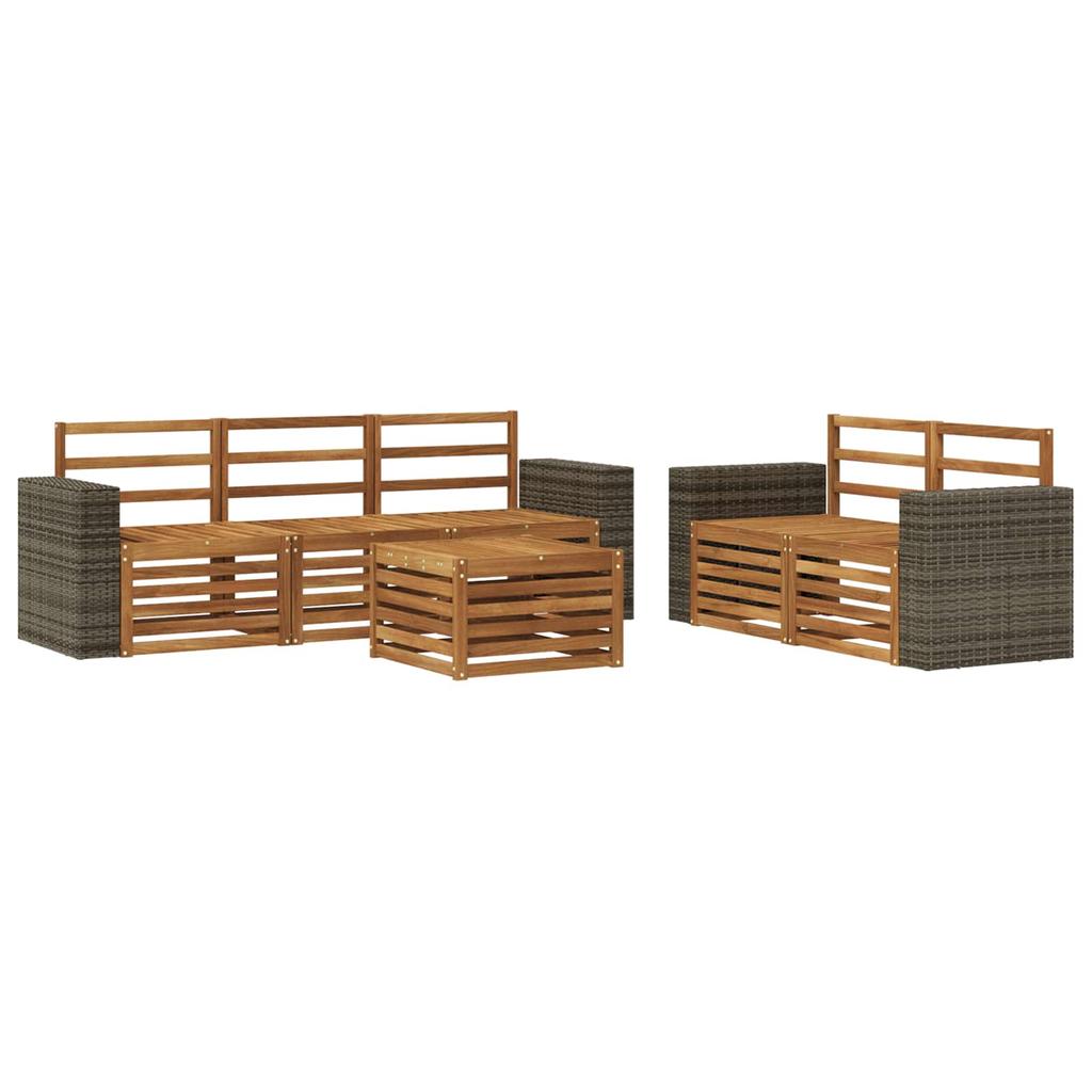 Outdoor Sofa Set Solid Acacia Wood