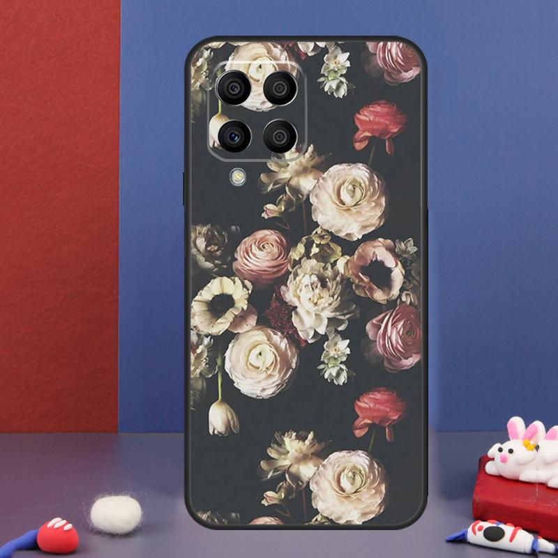 Midnight Floral Case For Samsung Galaxy M13 M53 M06 M16 M31 M11 M35 M55 M15 M56 M36 M12 M32 M52 M14 M34 M54