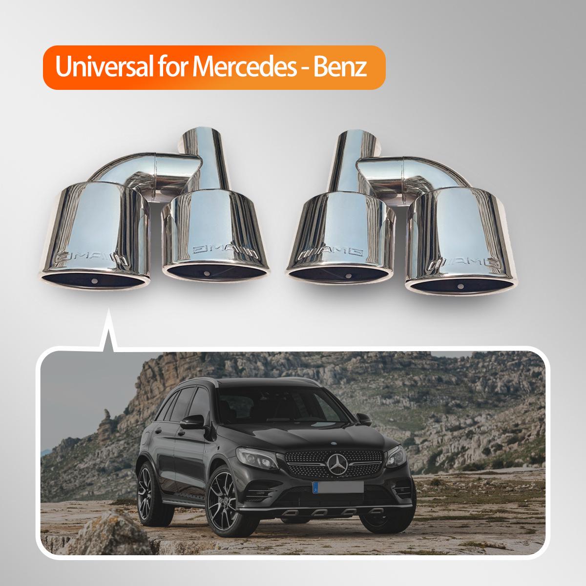 

Mercedes-Benz C-Class W204 (08-14) Quad Exhaust Tailpipe - AMG Style Modified for Older Models Modified Exhaust Pipe