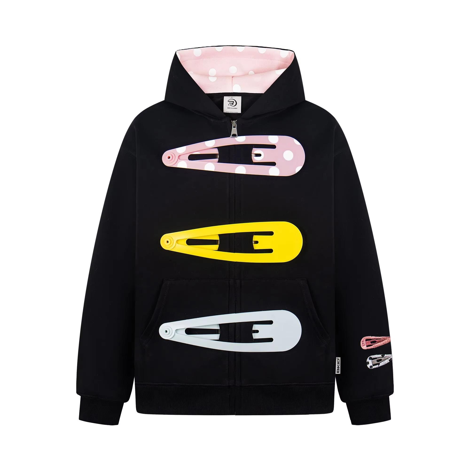 American Fun Detachable Hairpin Sweatshirt Sweet