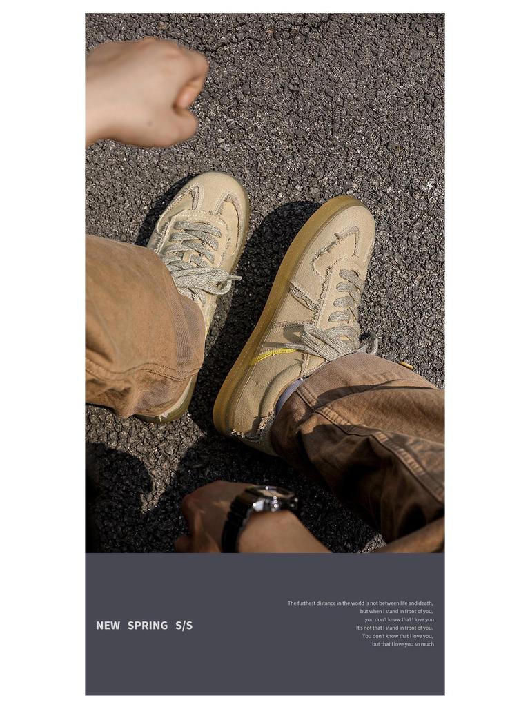 Desert Dune Retro Herren Canvas Sneaker - Leichte, Weichsohlen-Freizeitsportschuhe für den Sommer.