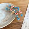Chinese Style Enamel Butterfly Tassel Hairpin Women'S Hanfu Ancient Style Side Clip Hair Accessory