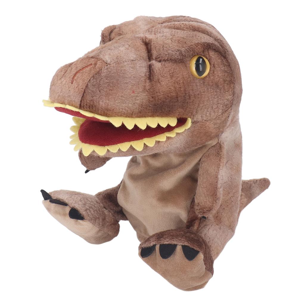 11.8in Plush Dinosaur Hand Toy Movable Mouth Soft Dinosaur Animal Hand Toy for Children Adults