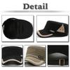 Flat Sun CZA478 [White Fang] Hat, Cap, Cap, Military, Casual, Protection, Outdoor, Men's, (Black)