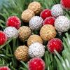 50Pcs Christmas Decoration Berry Christmas Tree Ornament for Home Room Decor Xmas New Year 2025 DIY Craft Gift Garland Accessory