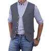 Men's Slim Fit Cotton Linen Casual Business Vest