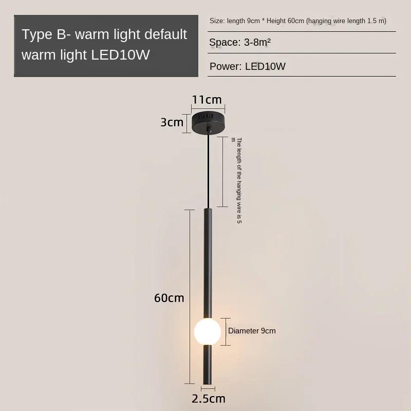 Modern Pendant Lights for Living Room Bedroom Shop Hanging Lamps Fixture Luminaire Glass Rod Long Lighting Black Gold Decoration