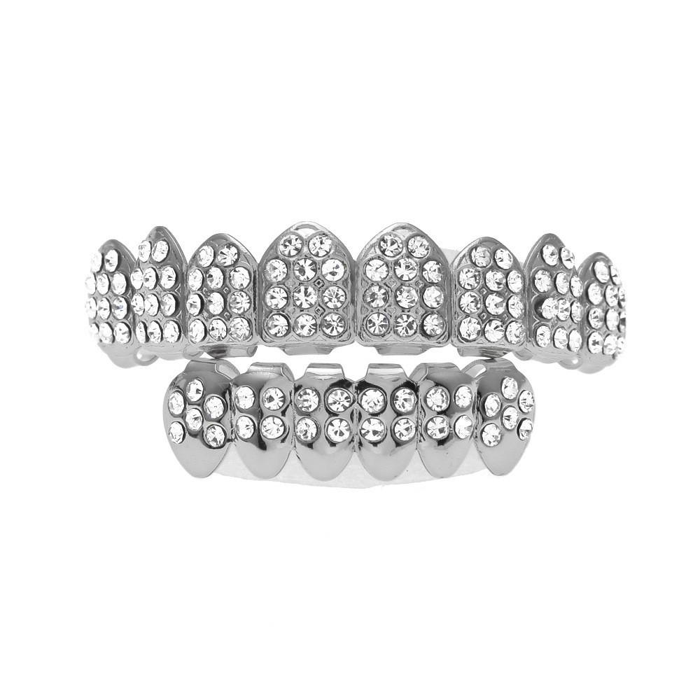 Factory Direct Jewelry Braces Diamond Plated Rap Braces Teeth Grills