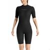 Wetsuit for Women, Short Sleeve singlePiece, 3mm Thick, Thermal, Winter Swimming, Outdoor Surfing,