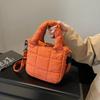 Borsa a tracolla trapuntata in nylon Autunno Inverno Monocolore Borsa a spalla con fodera in poliestere Chiusura con cerniera Pulitura professionale a secco