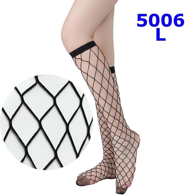 

Women S Black Fishnet Knee High Socks Stylish Black Hollow Out Mesh Stockings S-M
