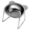 Elevated Dog Bowls Proof Deck Raised Stand with Stainless Steel Dog Food and Water Bowls Licking Plate for Cast Small Large Dogs