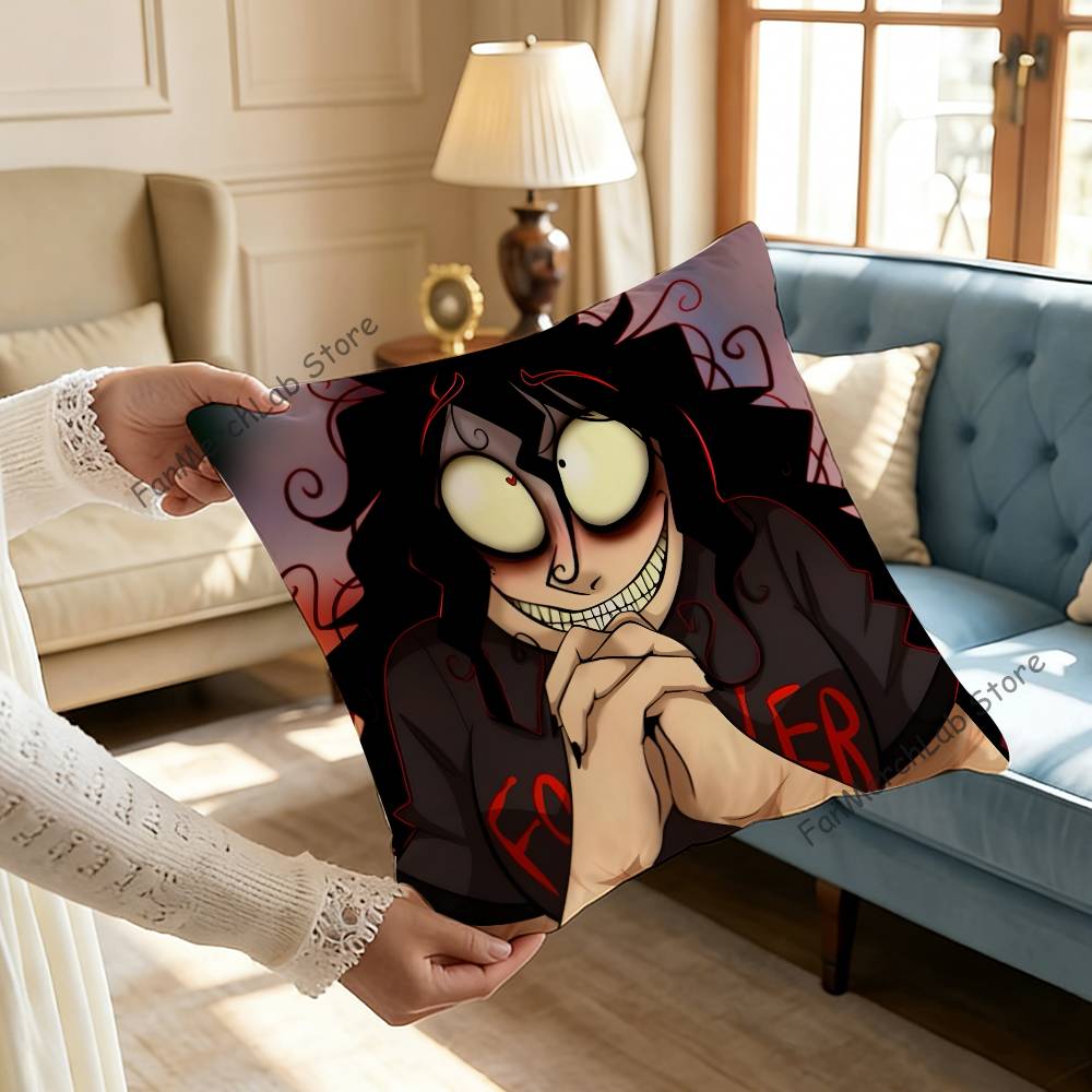 

Horror Game JJohn DDoeS Pillow Case Plush Fabric Soft Pillowcase Double Sided Print Sofa Cushion Cover Throw 30x30cm