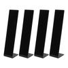 4 Stück Acryl Haarband Präsentationsständer Haarspange Haarspange Schmuck Präsentationshalter für Geschäft Schwarz