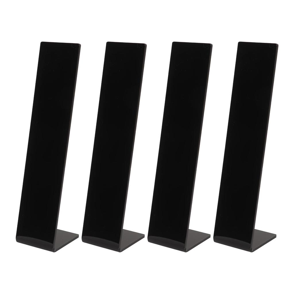 4 Stück Acryl Haarband Präsentationsständer Haarspange Haarspange Schmuck Präsentationshalter für Geschäft Schwarz