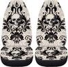 Halloween Skull Car Seat Covers 2 Pcs Car Seat Covers Front Seats Only Breathable Breathable Easy to Install Anti-Slip Back