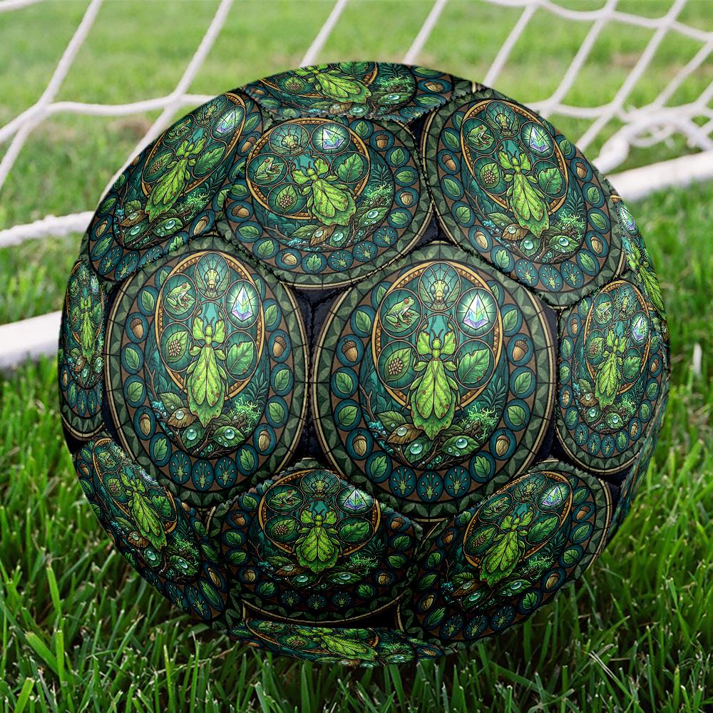Nature Mandala Round Football Size 5 Adult Ball Suitable for Training Matches and Outdoor Team.