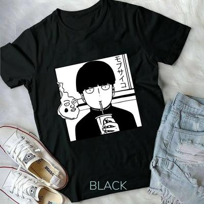 Mob Psycho 100 Neues Damen-T-Shirt, Shigeo Kageyama T-Shirt, Dimple und Mob, Anime-T-Shirt, Damen-Top-T-Shirt