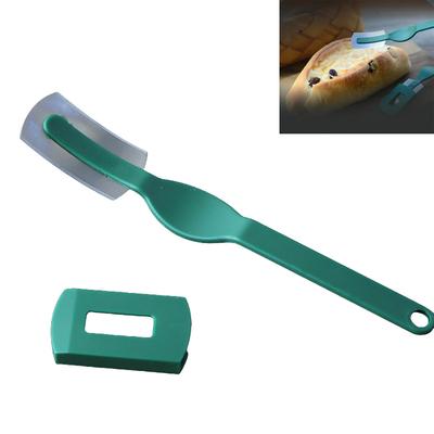 Cortador de pan curvo de acero al carbono para hornear, pan europeo, baguette, paquete europeo suave, cortador de cocina