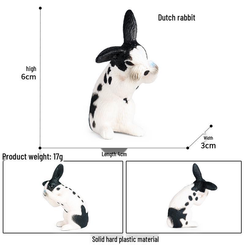 Children s White Rabbit Cognitive Simulation Toy Ornament