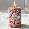 Silicone Molds For Candles Bunny Flower Plaster Art Craft Soap Casting Wax Mould For Home Room Wedding Dinner Table Decoration