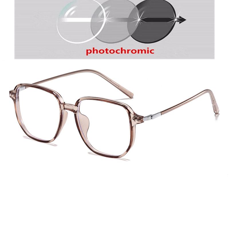 Big Frame Square Shortsighted Prescription Glasses Women Men Anti Blue Rays Student Myopic Spectacle Diopter -0.5 -0.75 To -6.0