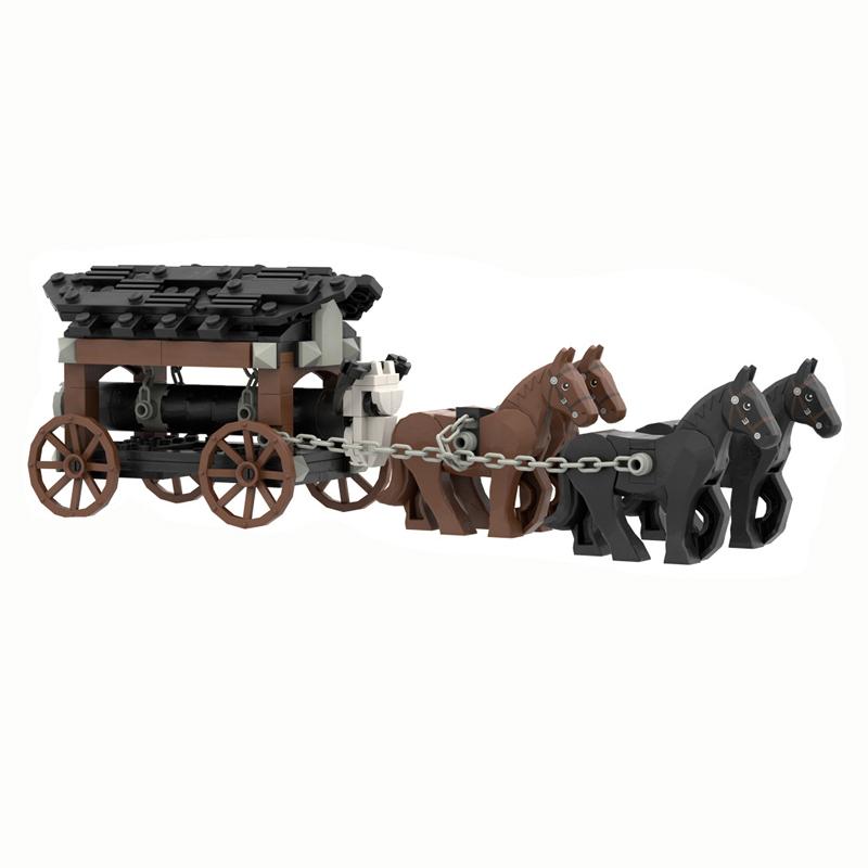 

MOC Medieval Cannon Building Block Фигурки Аксессуары Пиратский корабль Остров Набор Тюрьма Транспорт Карета Кирпичи Игрушка