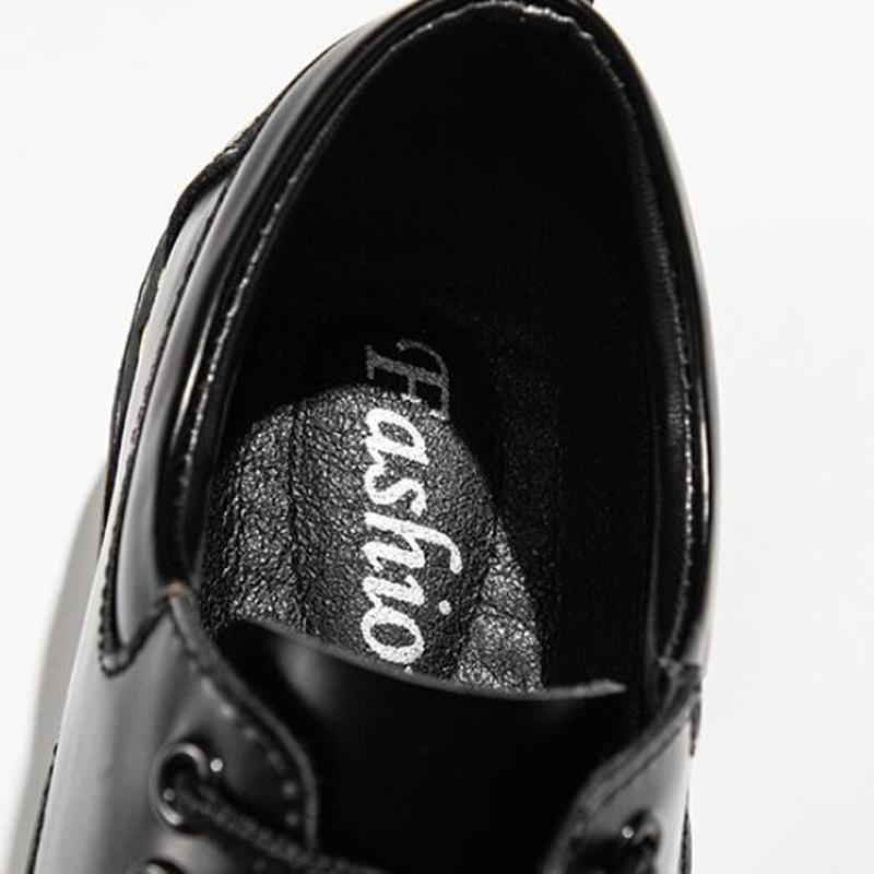 Men'S Ankle Tooling Boots Spring Autumn New Big Round Head Black Genuine Leather Shoes Men'S British Leisure Leather Shoes M952