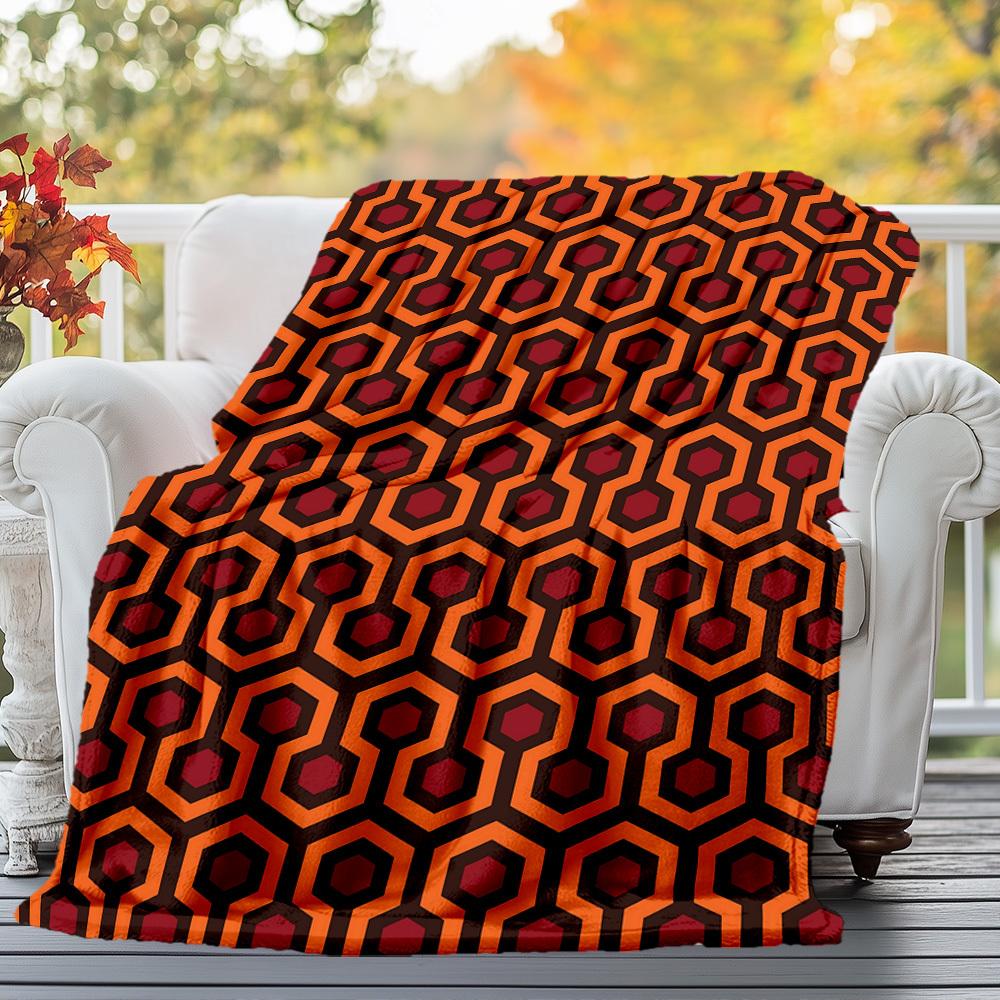 1pc The shining Outdoor Blanket - Throw Blanket, Soft , Flannel Blankets, Living Room, Travel, Camping c1209092