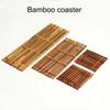 User Friendly Bamboos Raft Coasters for Dining and Workspaces Protecting Front and Elevating Interior Decors