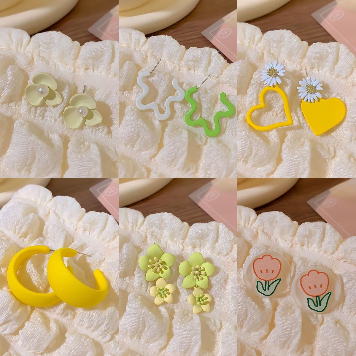 

Dopamine Color High-End Summer Stud Earrings - 2024 Unique, Versatile Fashion Jewelry