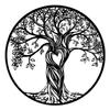 Heart-Shaped Tree of Life Black Metal Wall Decor for Bedroom & Living Room