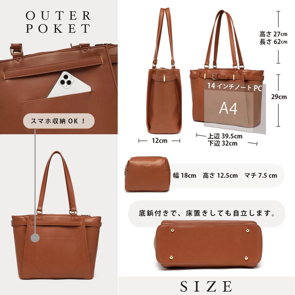 Guccio Gold Business Tote Bag for Popular with A4 Laptop Zippered Ideal for or As a 170971 Women, Pouches, Size, 14-inch Capacity, Design,