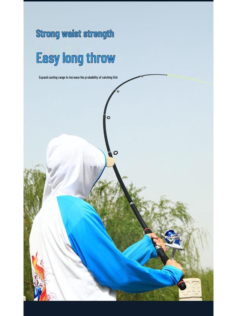 Wolf King Ultra-Hard Carbon Long-Distance Sea Fishing Rod Set