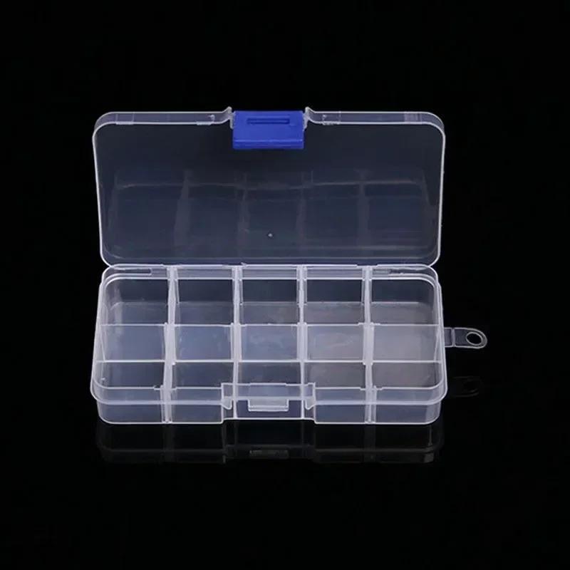 10152436 Grid Storage Boxes Organizer Case Cajas Organizadora Storing Plastic Box Jewelry Beads Pill Screw Organizador Tools 790₽