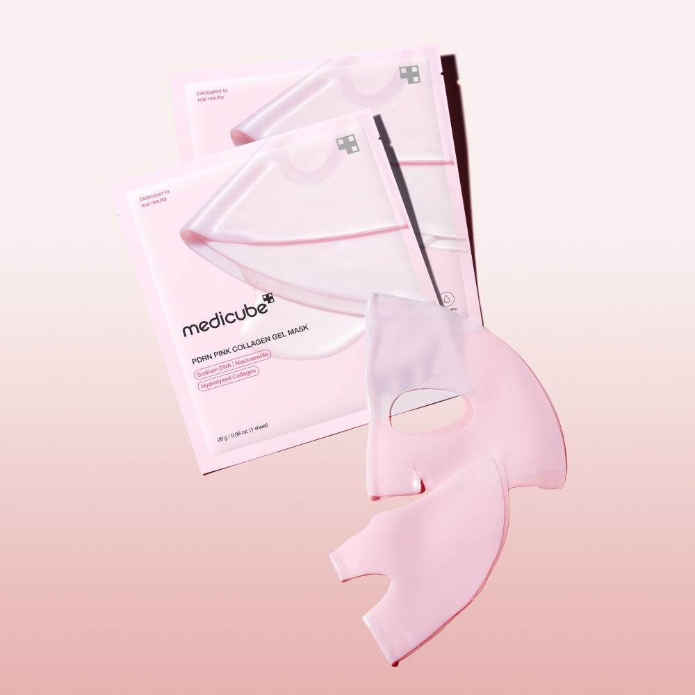 Medicube [elastica Velo Leggero Rapido] Medicube Pdrn Rosa Collagene Maschera in Gel 1 Foglio