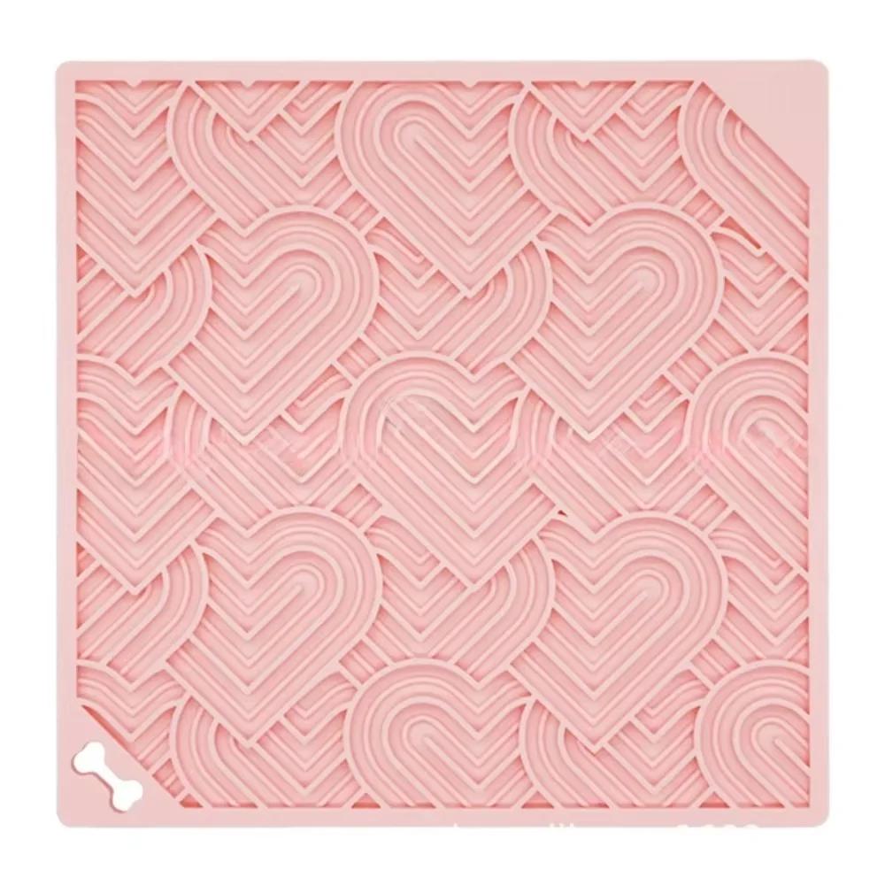 Dog Food Slow Feeder Sniff Mat with Suction Cup for Train Your Dog's Senses Anti-choking Silicone Snuffle Mats Pet Accessories