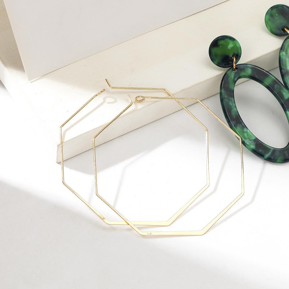 Stylish Alloy Dangle Earrings Geometric Design Minimalist Womens Jewelry