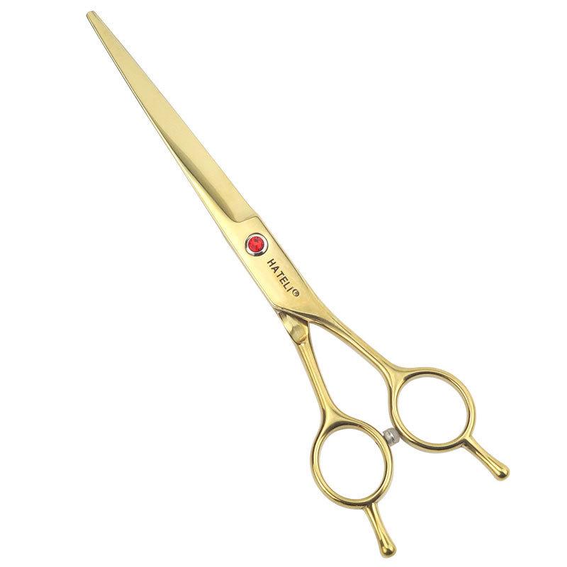 

Pet Grooming Scissors High Quality Professional 7 Inch Dog Straight Shears Pets Beauty Sharp Edge Animals Hair Cutting Tools 1pcs золотистый