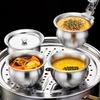 Stainless Steel Steamed Egg Bowl Ramen Rice Fruit Salad Stew Bowls With Lids Soup Cup Food Container Kitchen Tableware Supplies