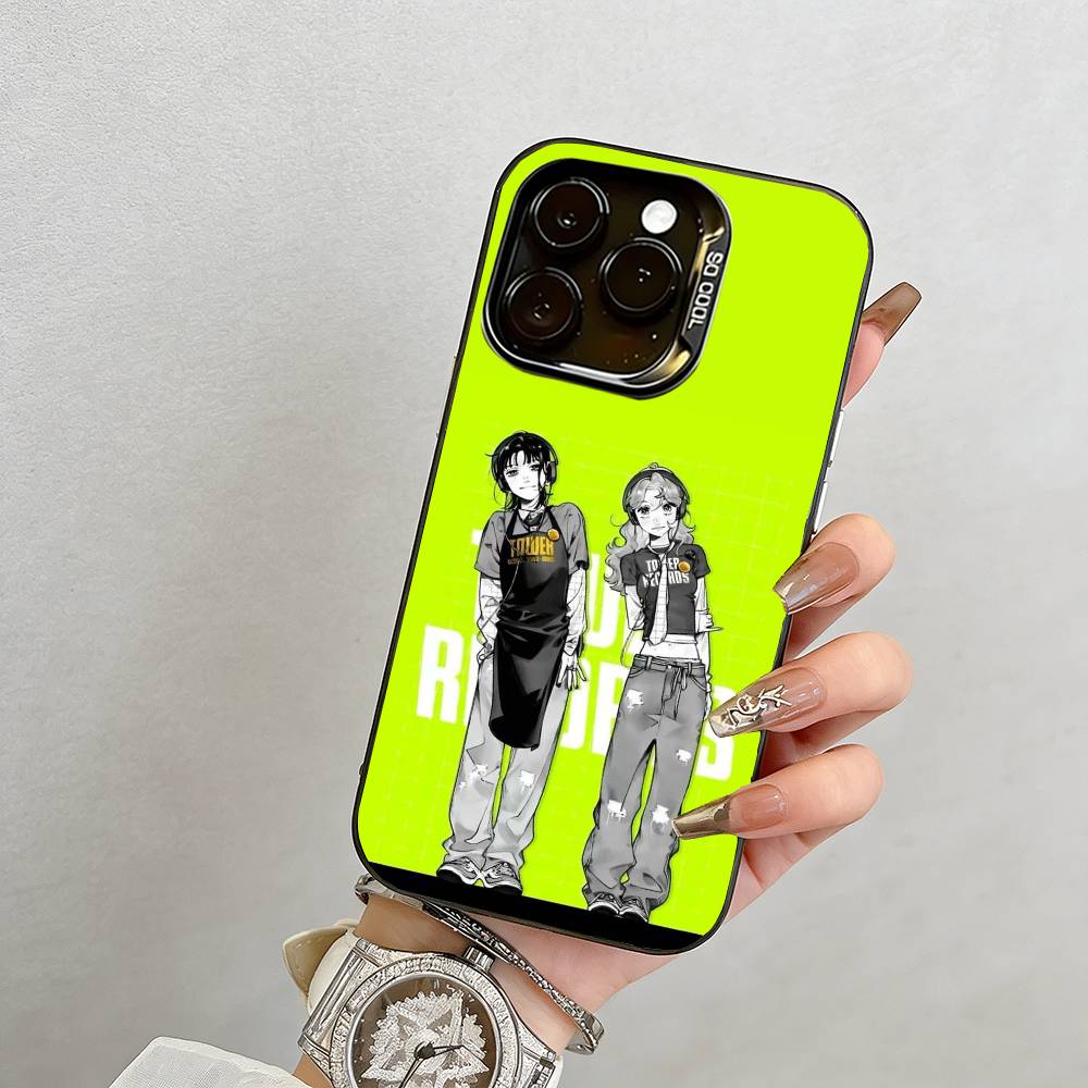 

The Green Yuri Guy KiniOto Manga Phone Case For iPhone 17,16,15,14,13,12,11 Plus,Pro Max,XS,Colored Silver Plated Inside Cover iPhone16ProMax