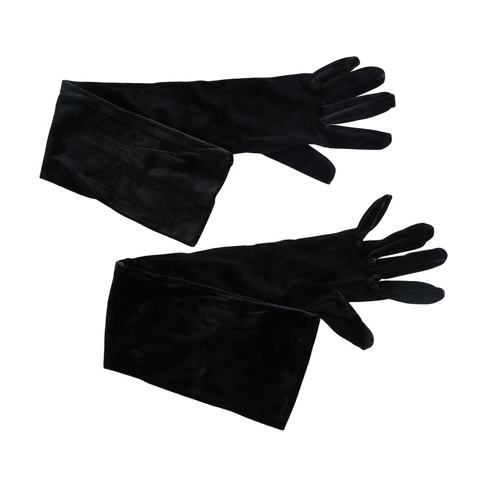 Warm Party Dinner Dress Autumn Cosplay Etiquette Mittens Wedding Velvet Long Gloves Women Gloves